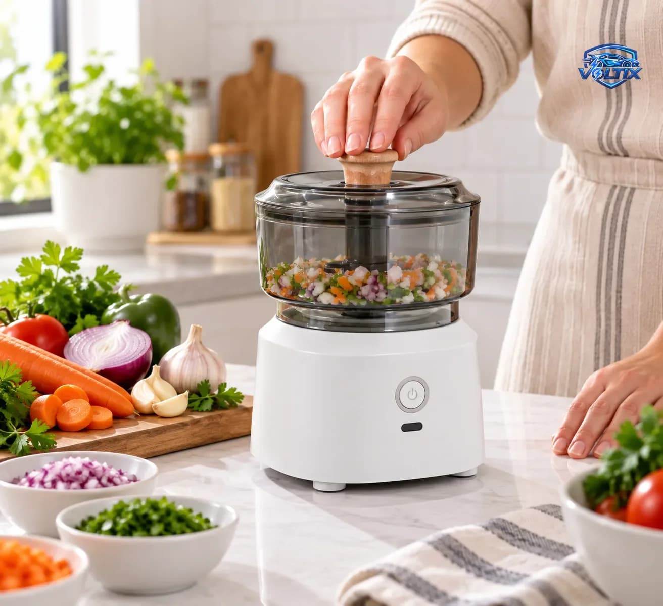 فرّامة كهربائية متعددة الاستخدامات 🥕🧅✨ 3
