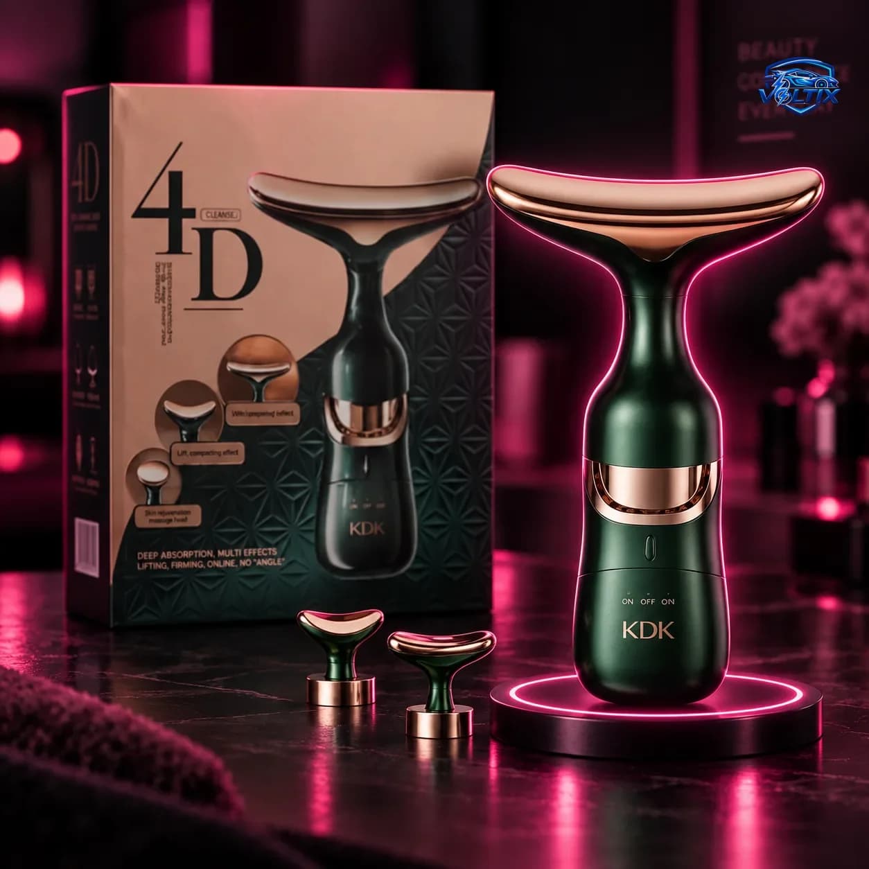 جهاز مساج وشد الوجه والرقبة 4D KDK ✨💆‍♀️