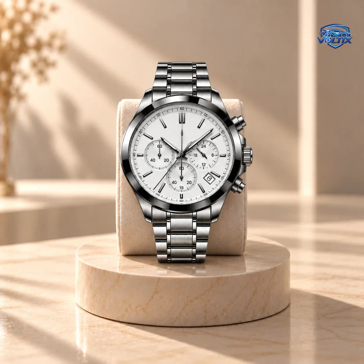⌚ ساعة رجالية فاخرة – تصميم رياضي ثقيل