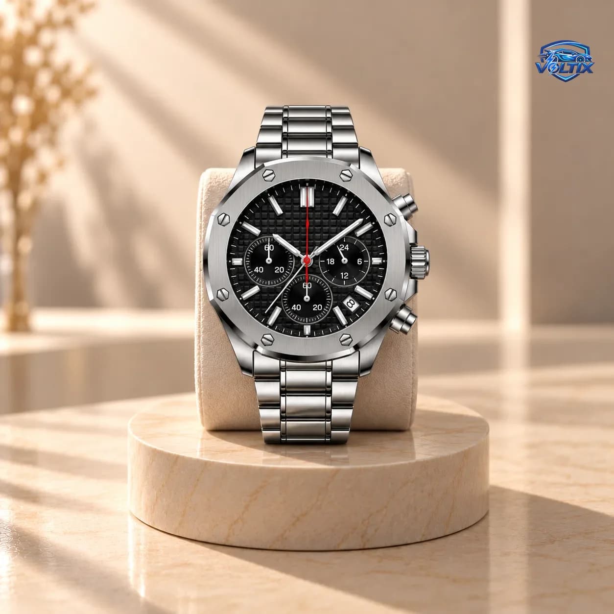 ⌚ ساعة رجالية فاخرة – تصميم رياضي ثقيل