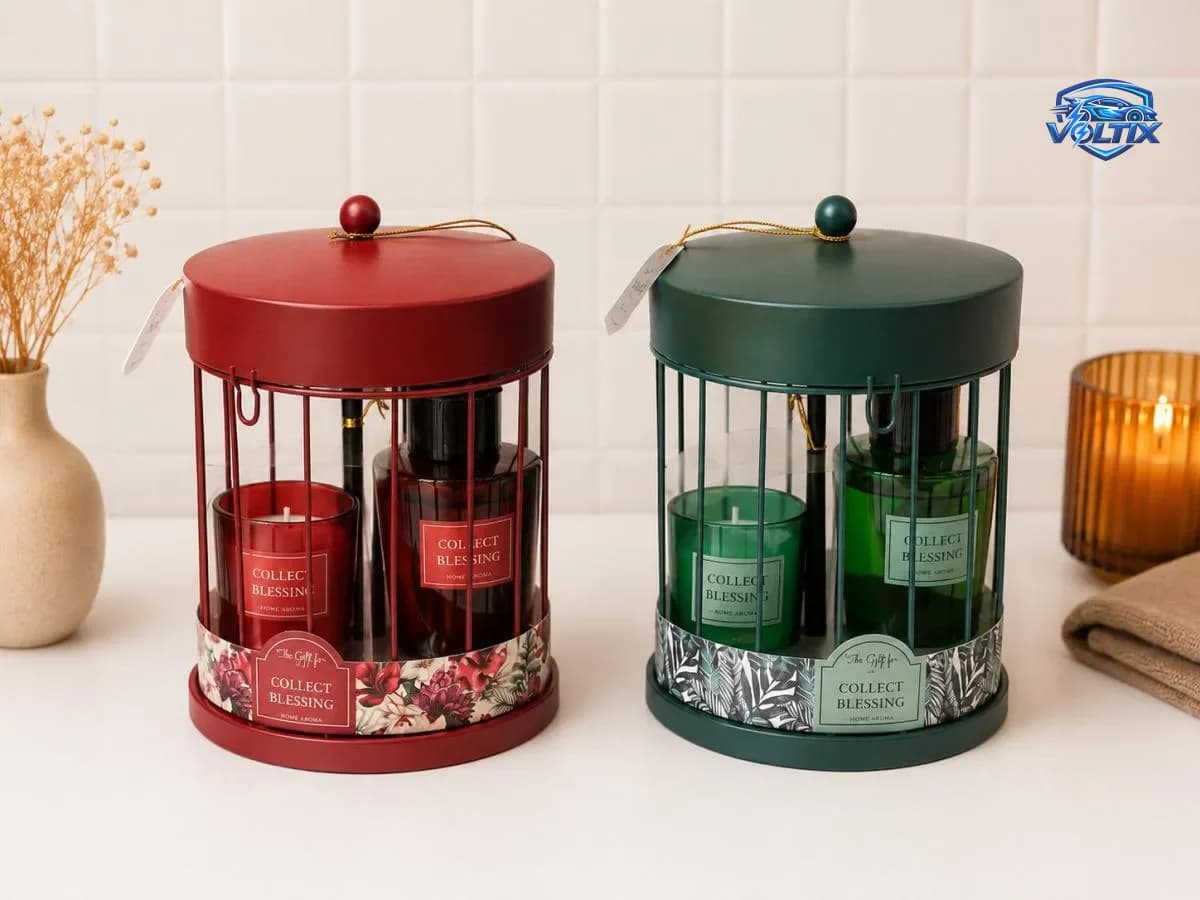 🕯️🌿 طقم شمع معطر منزلي فاخر 2