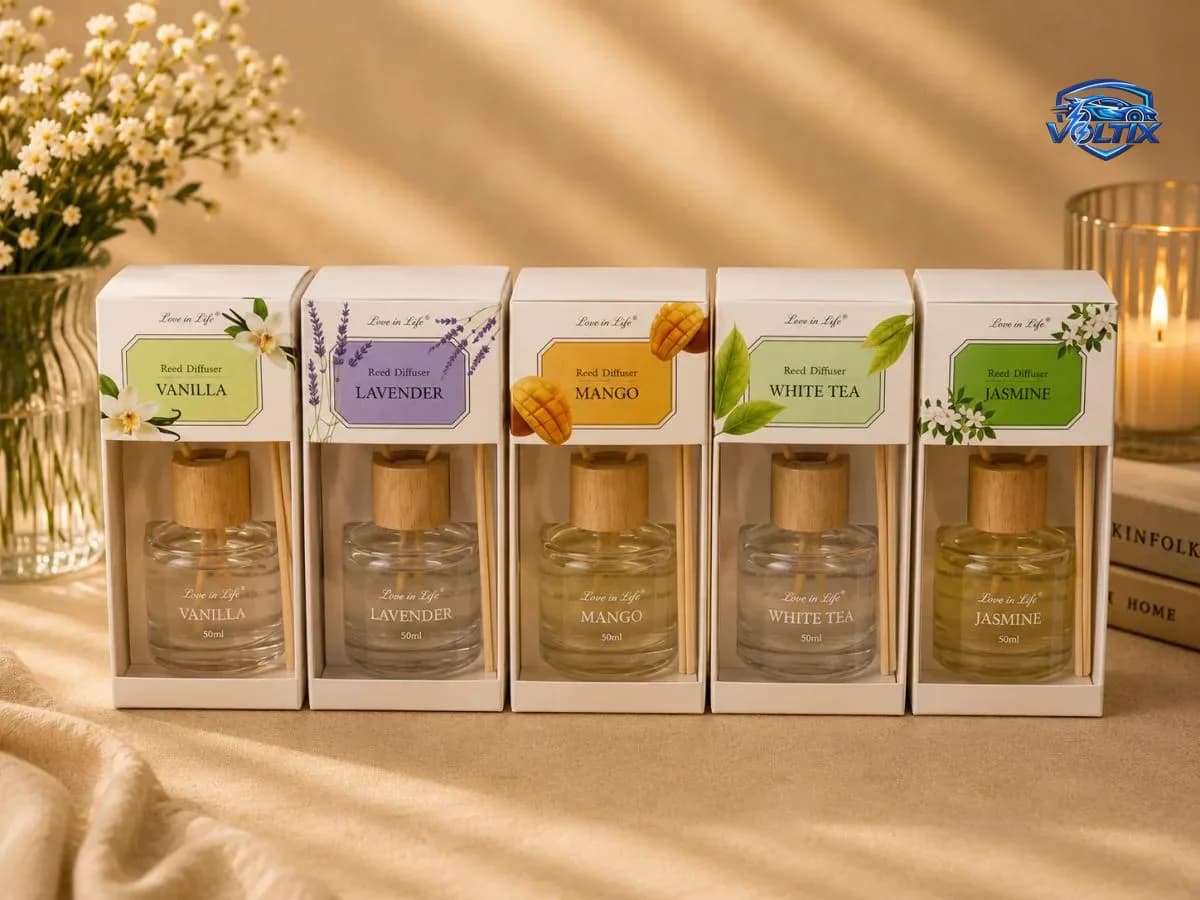 🌿✨ معطر منزلي بالعِيدان – Reed Diffuser