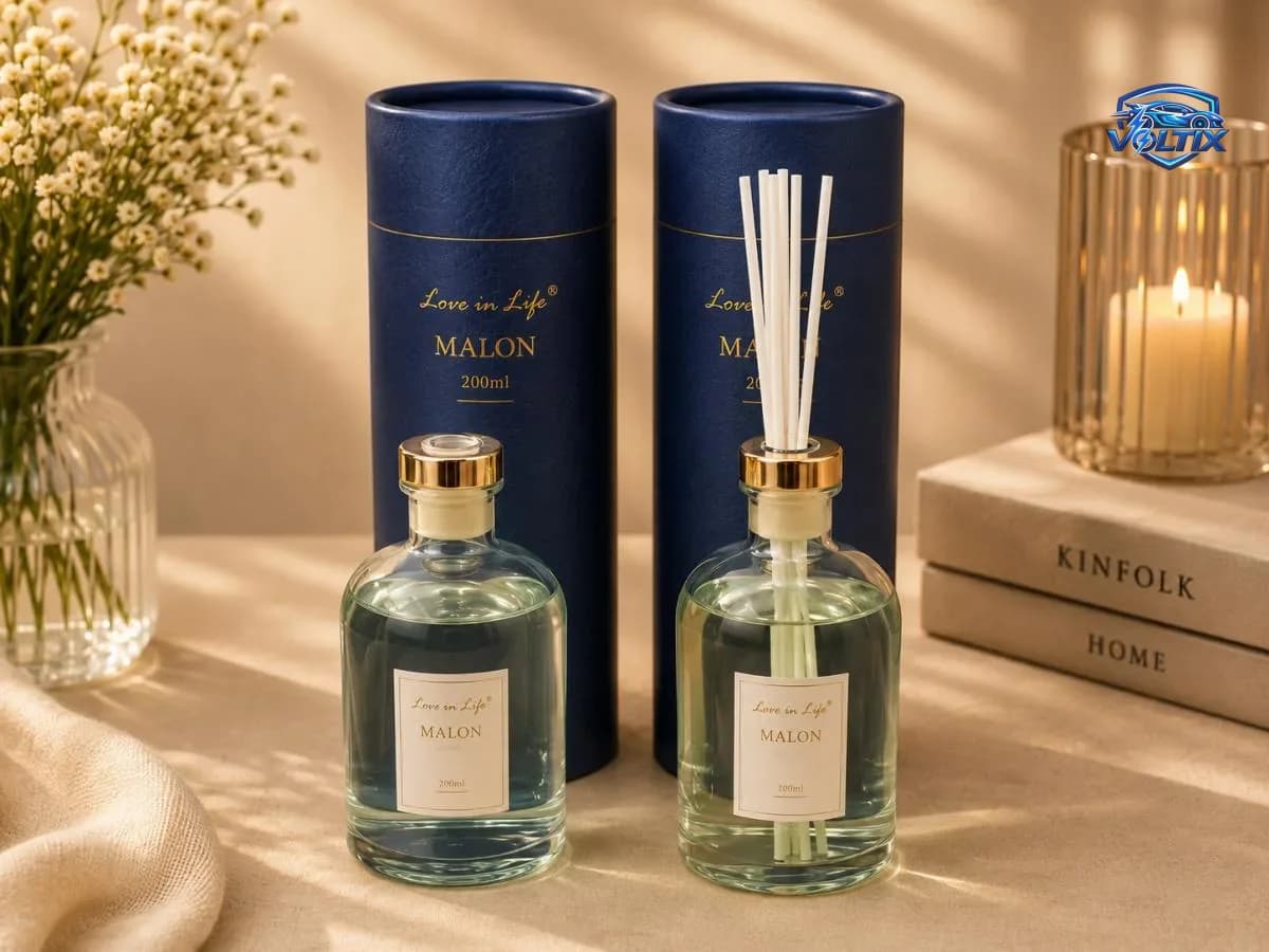 🌿✨ معطر منزلي بالعِيدان – Reed Diffuser