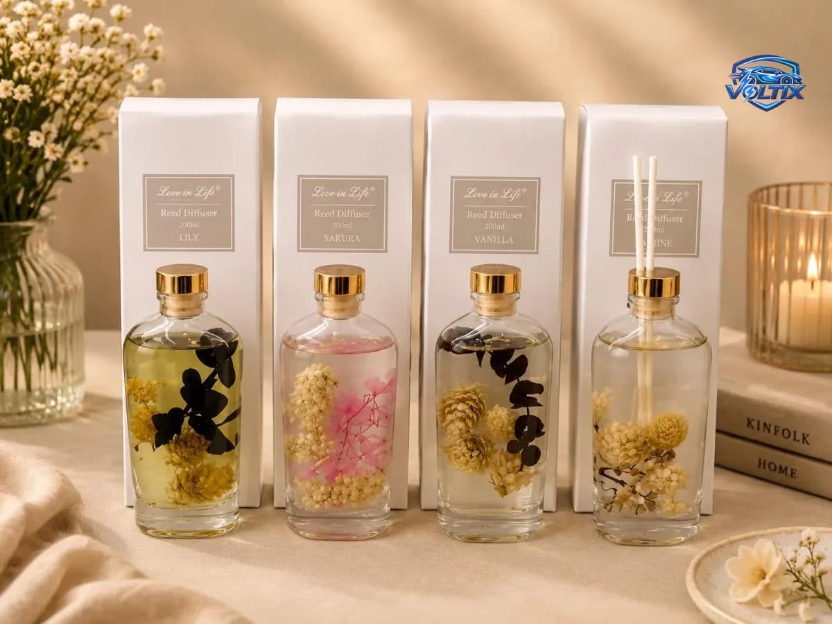 🌿✨ معطر منزلي بالعِيدان – Reed Diffuser