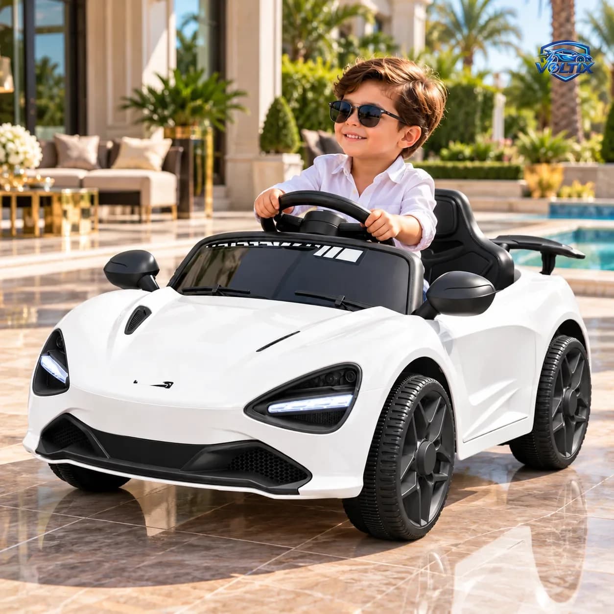 🏎️ سيارة كهربائية رياضية للأطفال – 6 فولت ⚡ 2