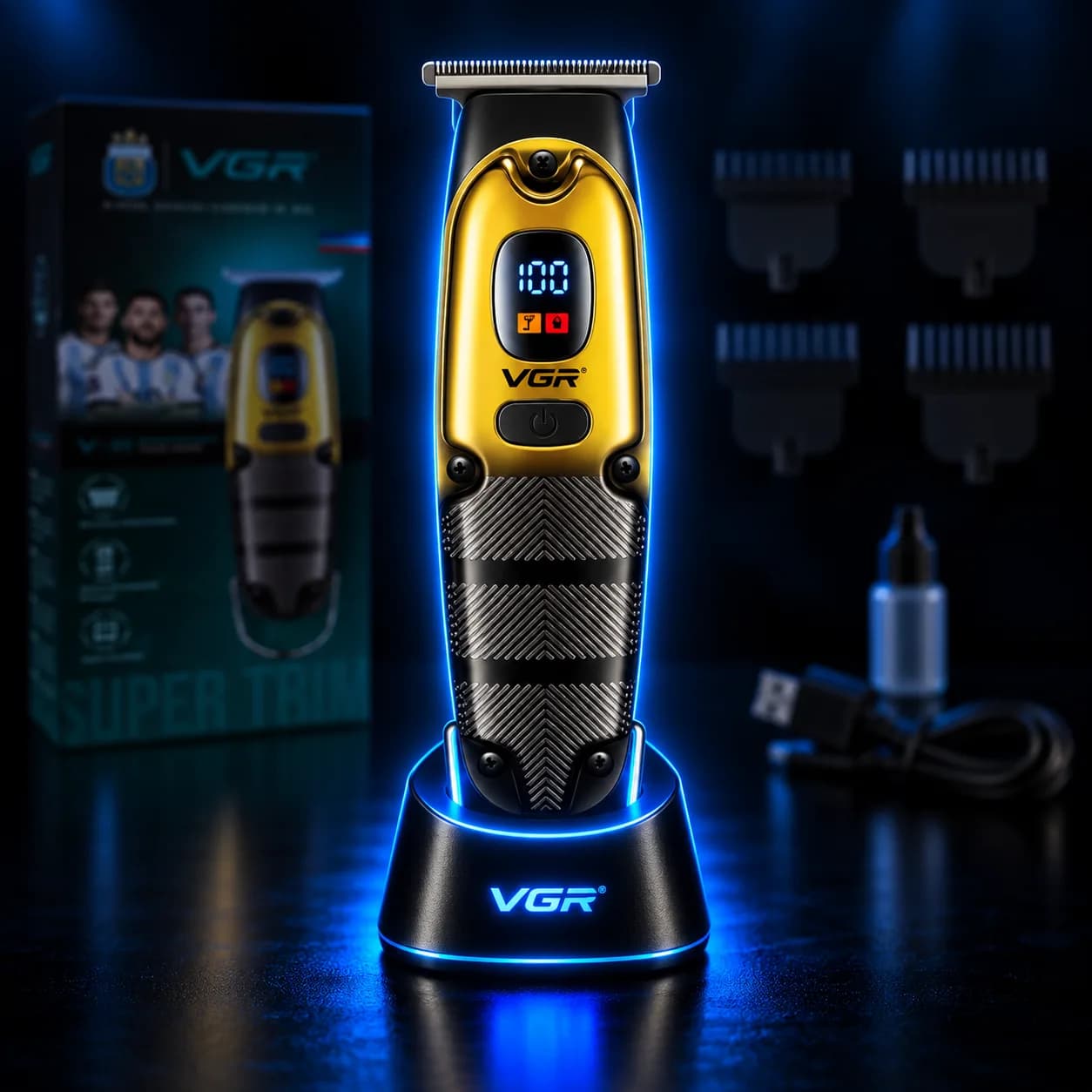 ماكينة حلاقة وتشذيب VGR V-981 ✂️✨