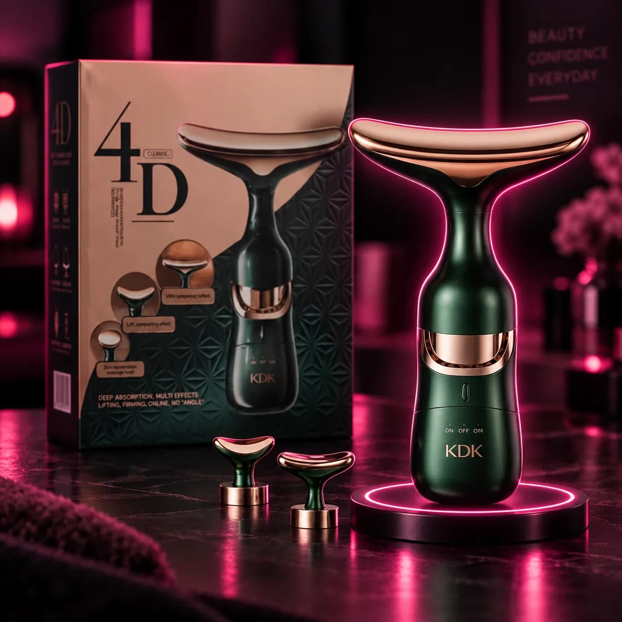 جهاز مساج وشد الوجه والرقبة 4D KDK ✨💆♀️