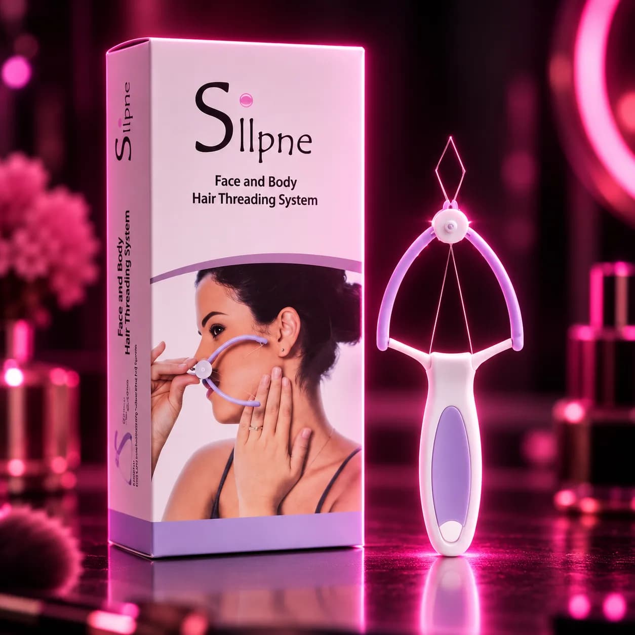جهاز إزالة شعر الوجه والجسم بالخيط – Hair Threading System ✨💜