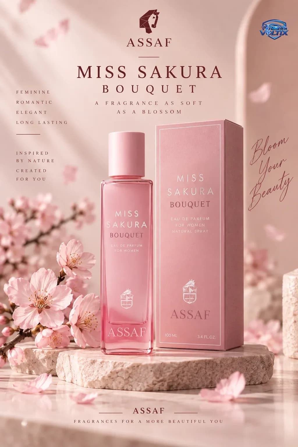 عطور ASSAF النسائية 🌸Assaf Miss Sakura Bouquet