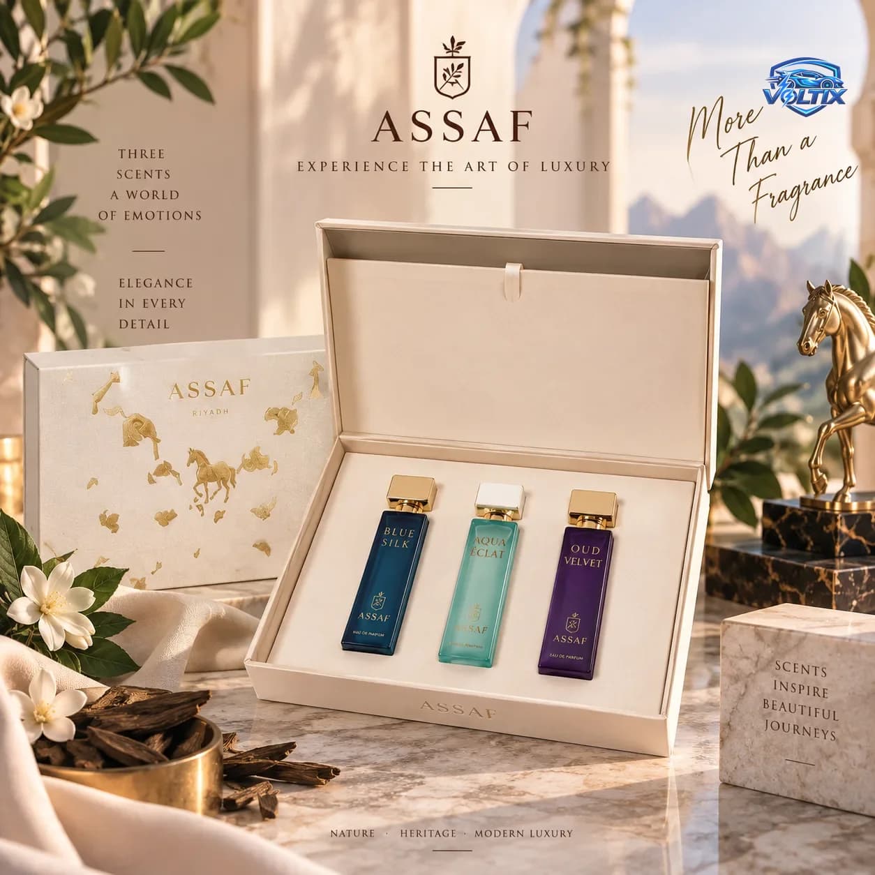 باكج عطور ASSAF – Gold Desert Collection ✨